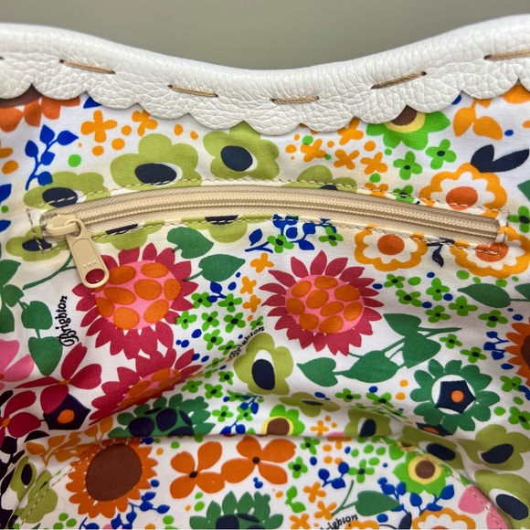 Brighton Daisy Straw Tote with Leather - Picture 10 of 13